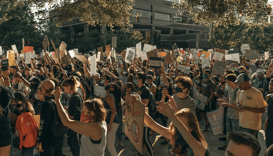 protest march for democracy