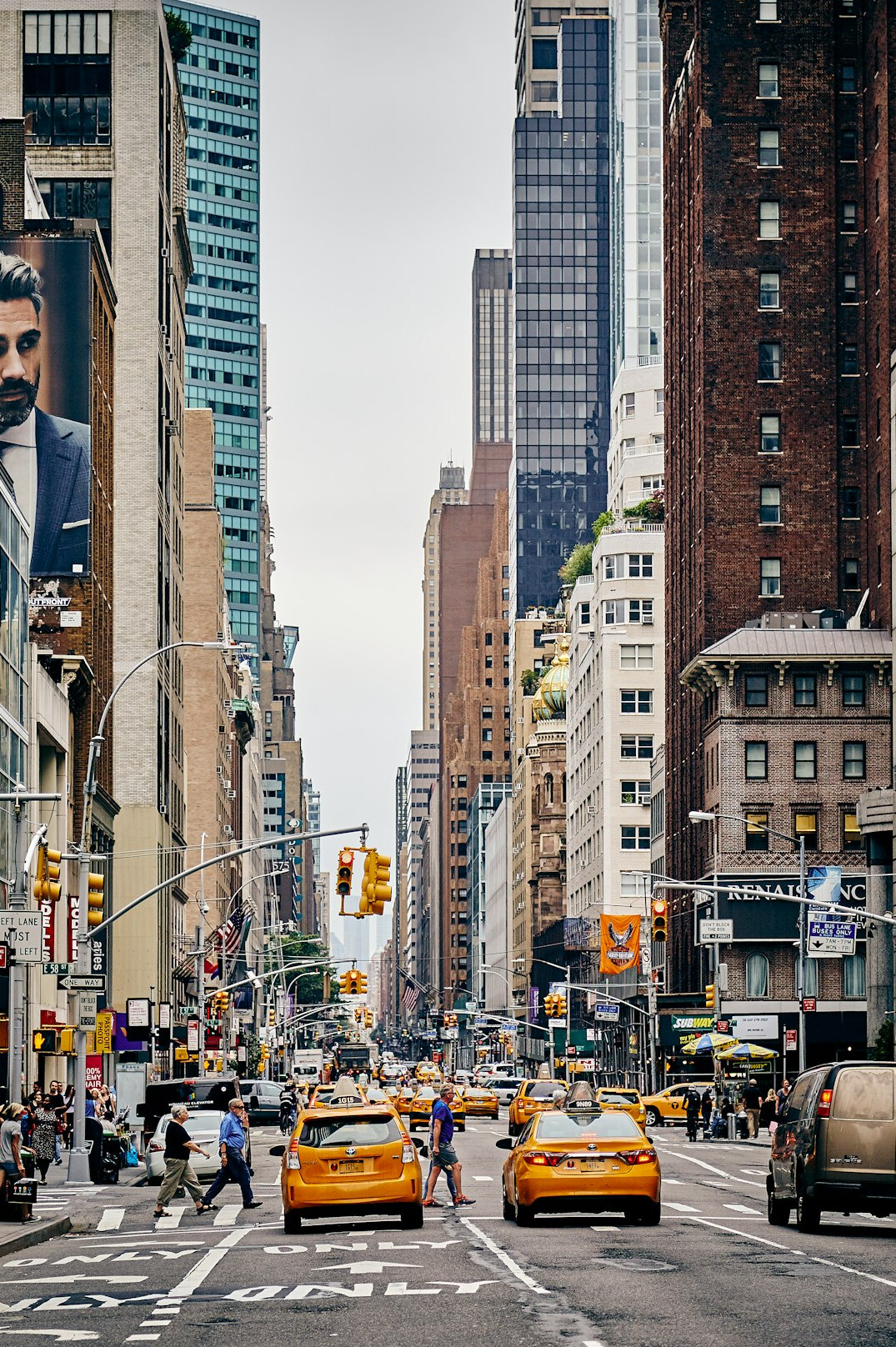 busy city street